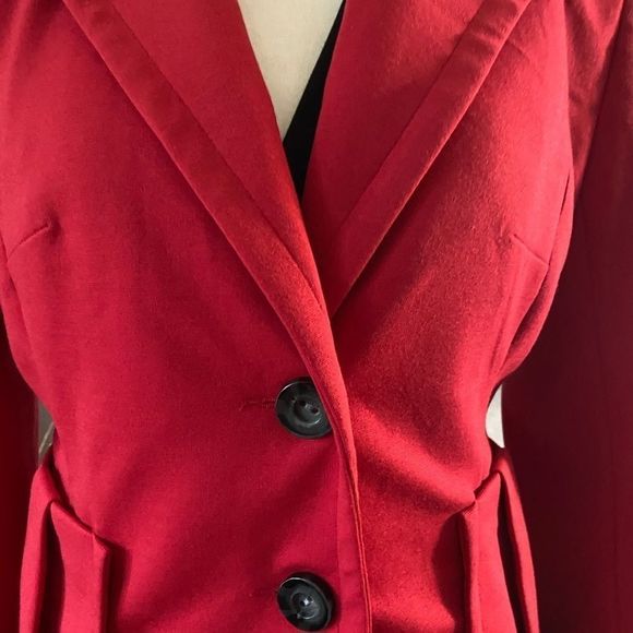 Jessica Red Blazer Size 10 Petite - Picture 4 of 16